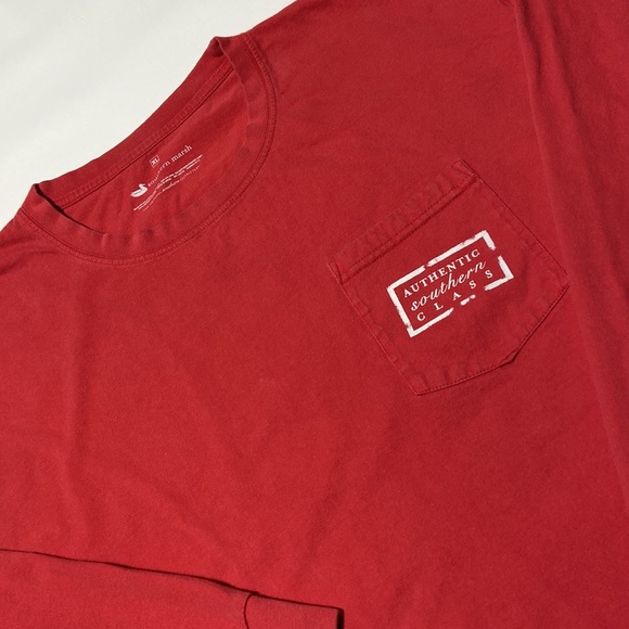 Southern Marsh Collection Long Sleeve Shirt. Red. X-Large. - Picture 4 of 8